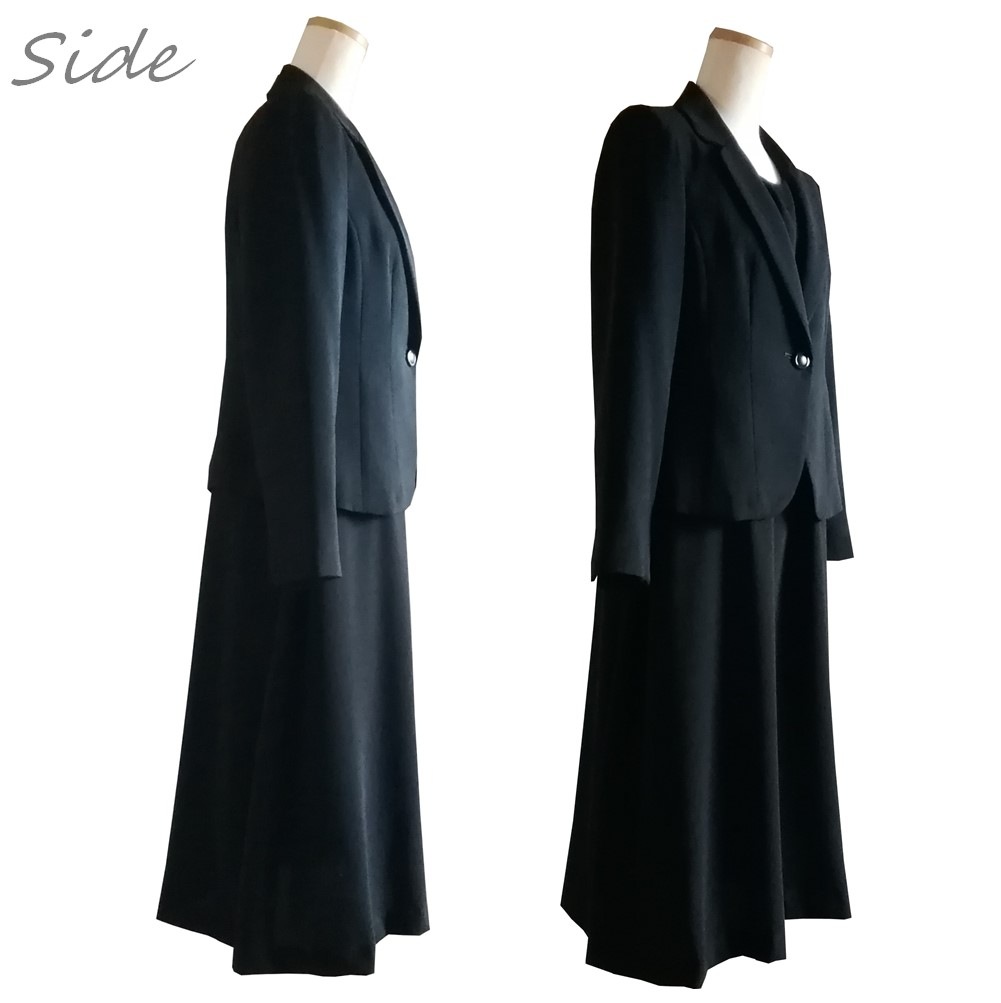 オールシーズン対応喪服 レディース ロング丈 楽ちん 日本製 ワンピーススーツ 2点セット オールシーズン対応喪服 レディース ロング丈 楽ちん 日本製 ワンピーススーツ 2点セット