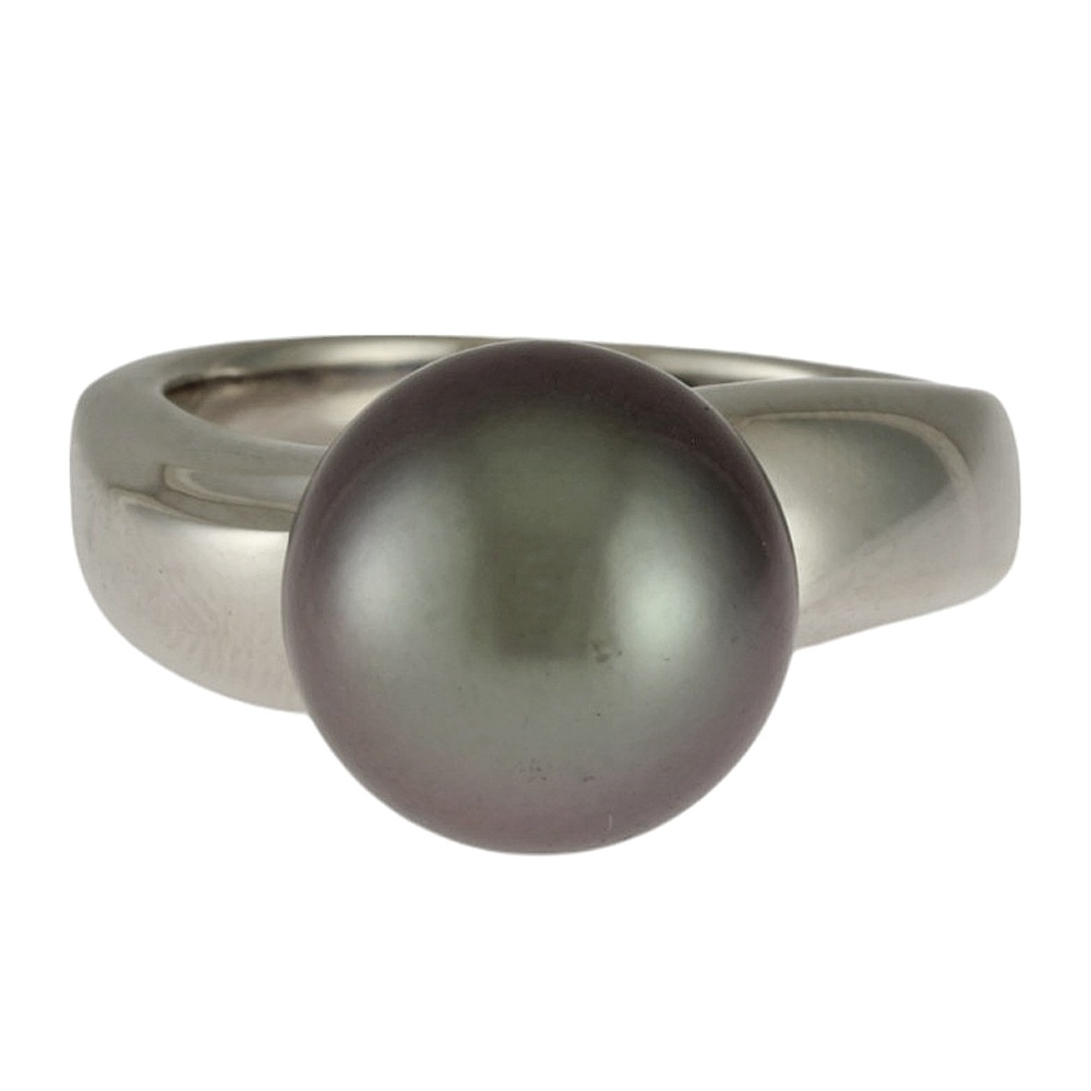 リング 指輪 9.5号 Pt900プラチナ パール 中古 美品