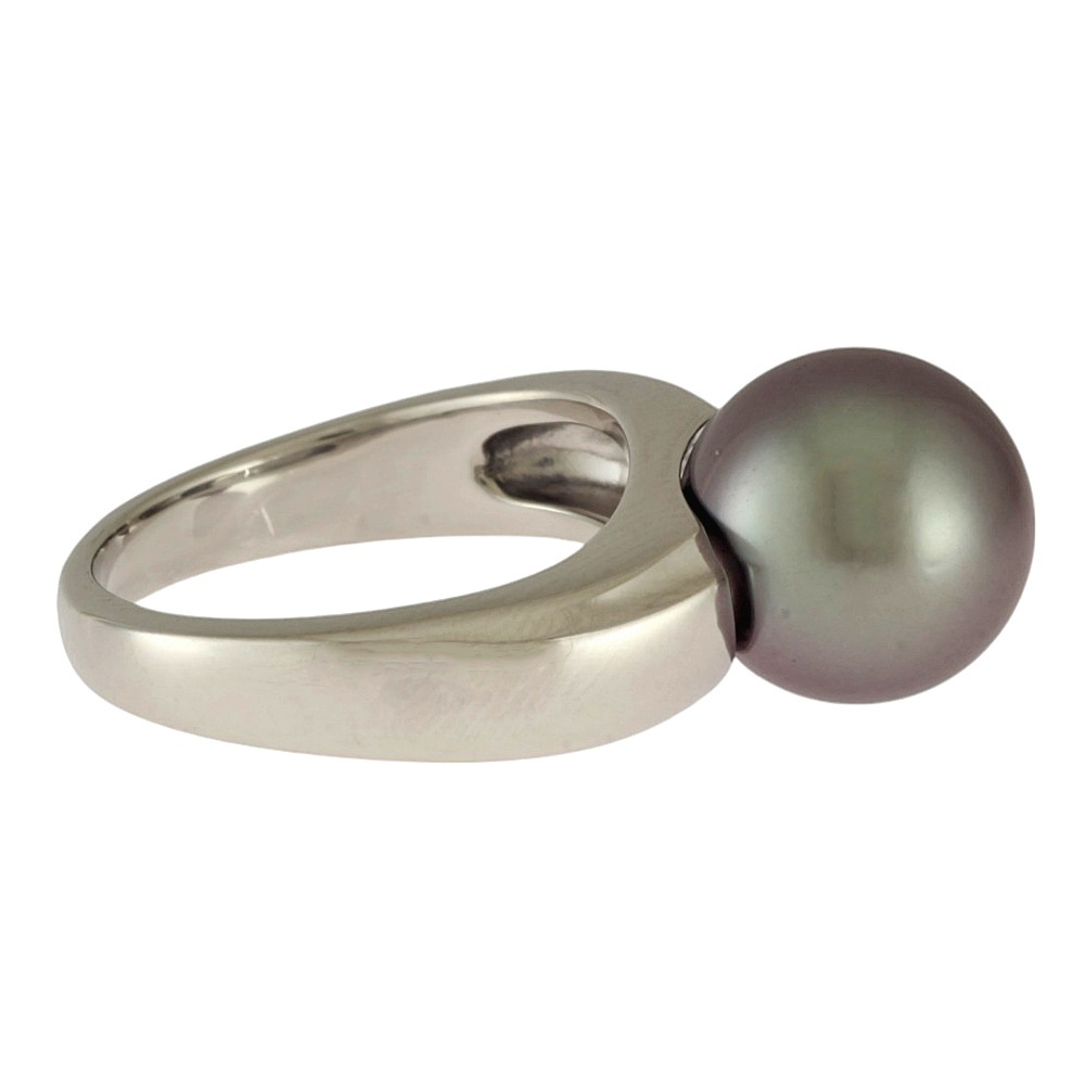 リング 指輪 9.5号 Pt900プラチナ パール 中古 美品