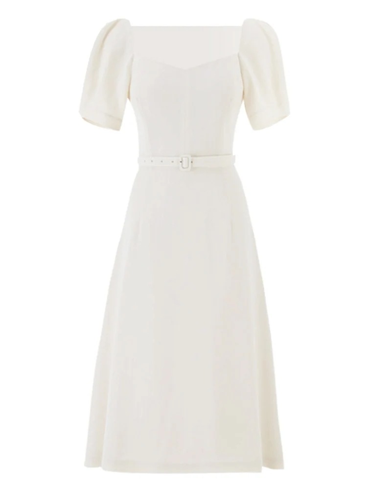 Redvelvetペ・ジュヒョンアイリーンとアイリーン白ドレスプリンセスエスケープパフスリーブuネック Redvelvetペ・ジュヒョンアイリーンとアイリーン白ドレスプリンセスエスケープパフスリーブuネック