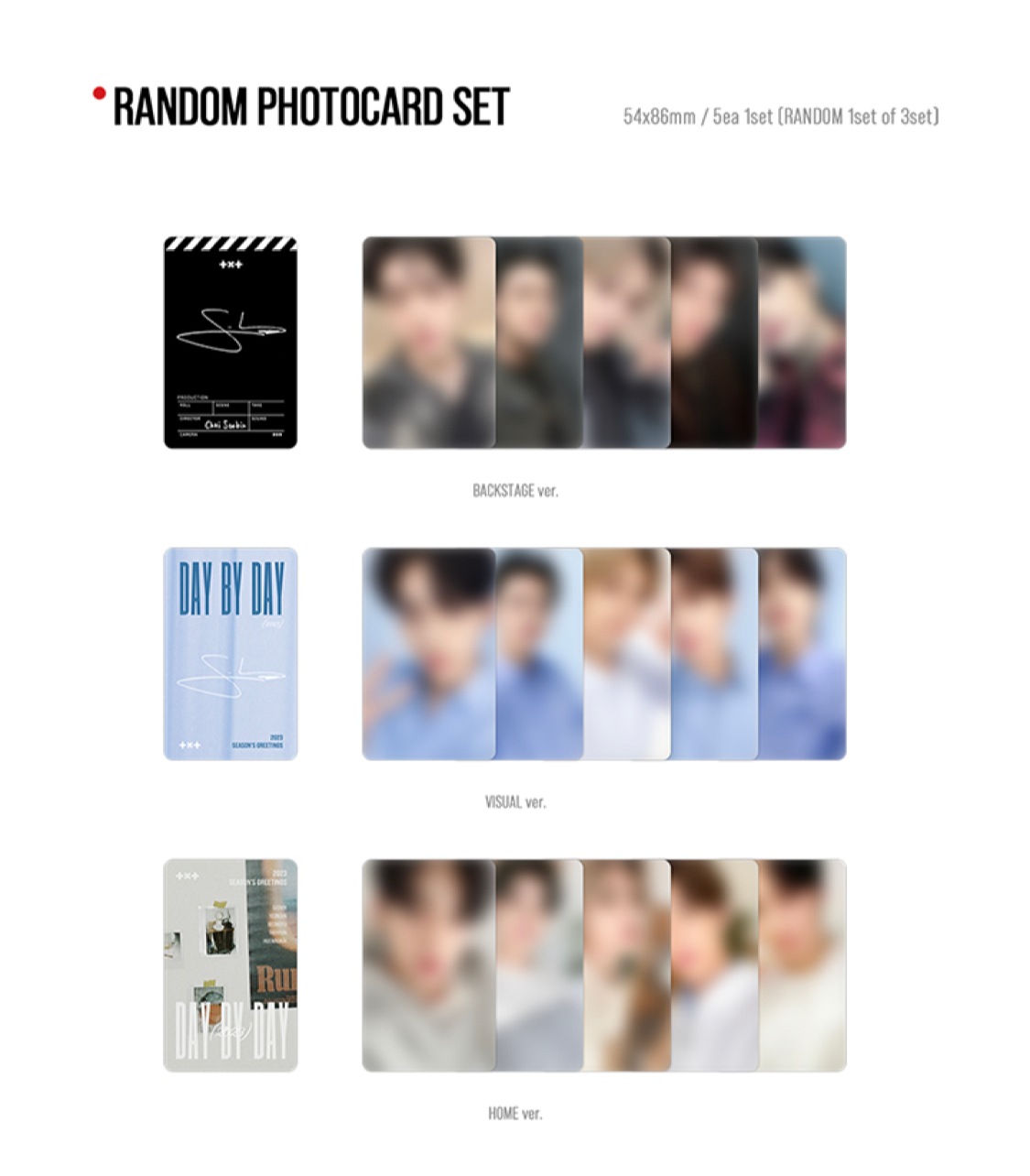 TXT 2023 SEASONS GREETINGS シーグリ DAY BY DAY シーズン