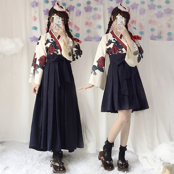 Qoo10] ロリータ 浴衣 着物 和服 上下セット