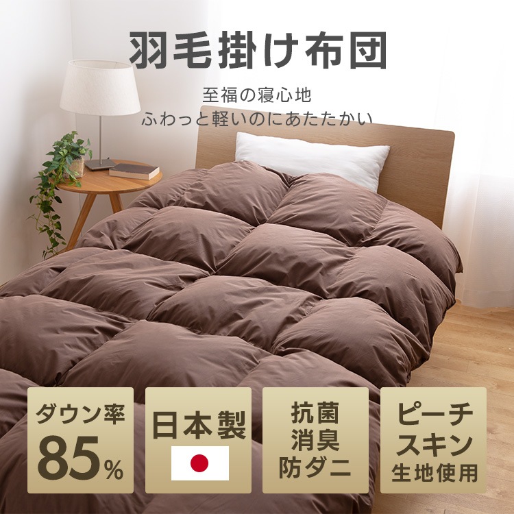 寝具セット 新生活 ベット+マットレス+掛布団 USB棚付きベッド ボンネルコイルマットレス 羽毛掛ふとん シングルセット (D) メガ割