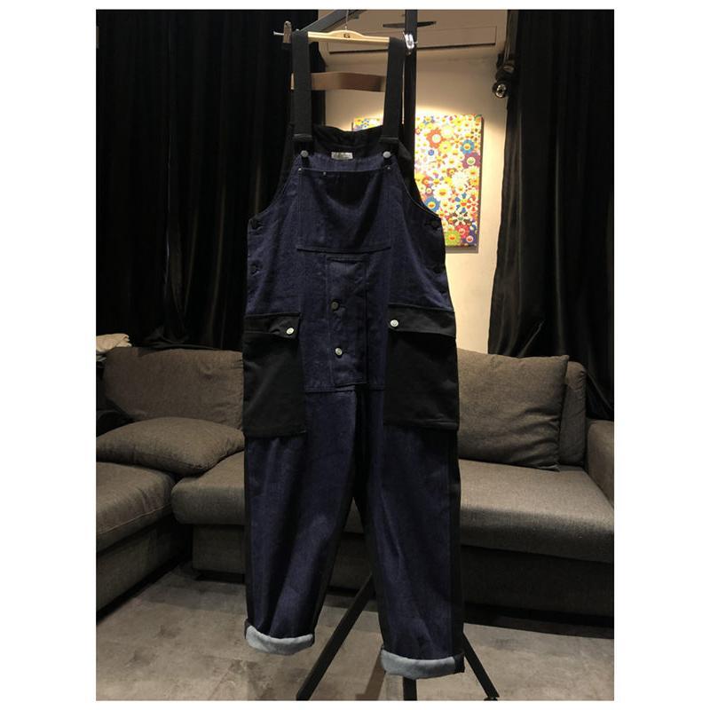 サロペット メンズ オーバーオール オールインワン つなぎ ロングパンツ カジュアル ゆったり 大きいサイズ おしゃれ ワイドパンツ ユニセックス