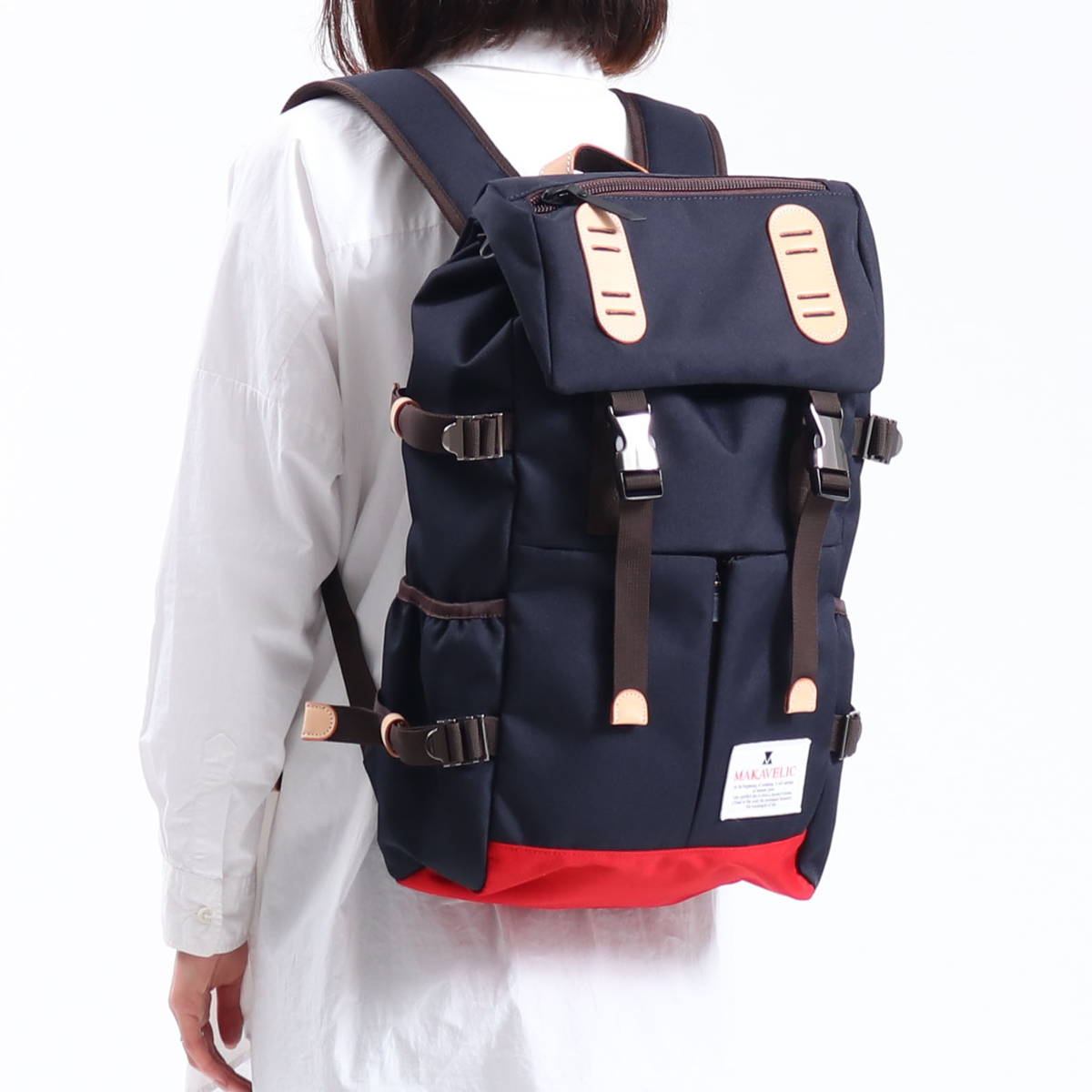 正規品1年保証 リュック バックパック TRUCKS トラックス DOUBLE BELT PMD MIX DAYPACK かぶせ 20L A4 PC収納 3120-10108