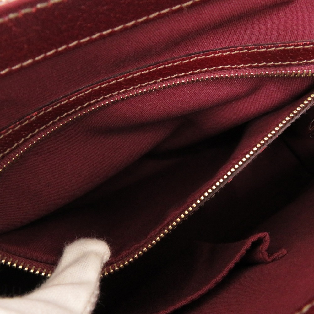 美品 120895 ハンドバッグ GGキャンバス/レザー ベージュ 0859【中古】 レディース