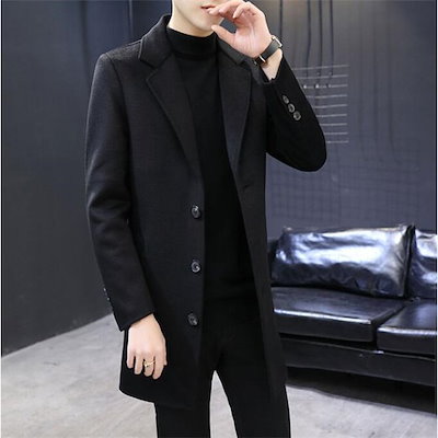 新品特価 カシミヤコート メンズ ロングコート チ : メンズファッション 通販大得価
