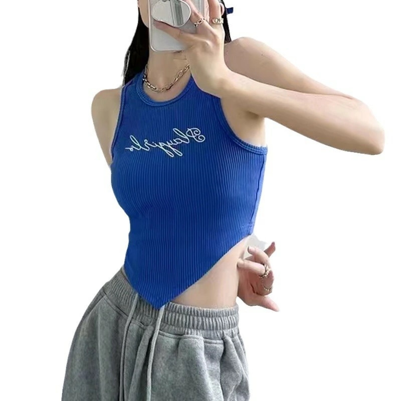 レディース 女性用 春夏 新作 ノースリーブ 二重層　不規則 インナー クラウドトップ タートルネック ハイネックtシャツ 無地 薄手 快適 タイト フィットネス アウター オシャレ　お出かけ