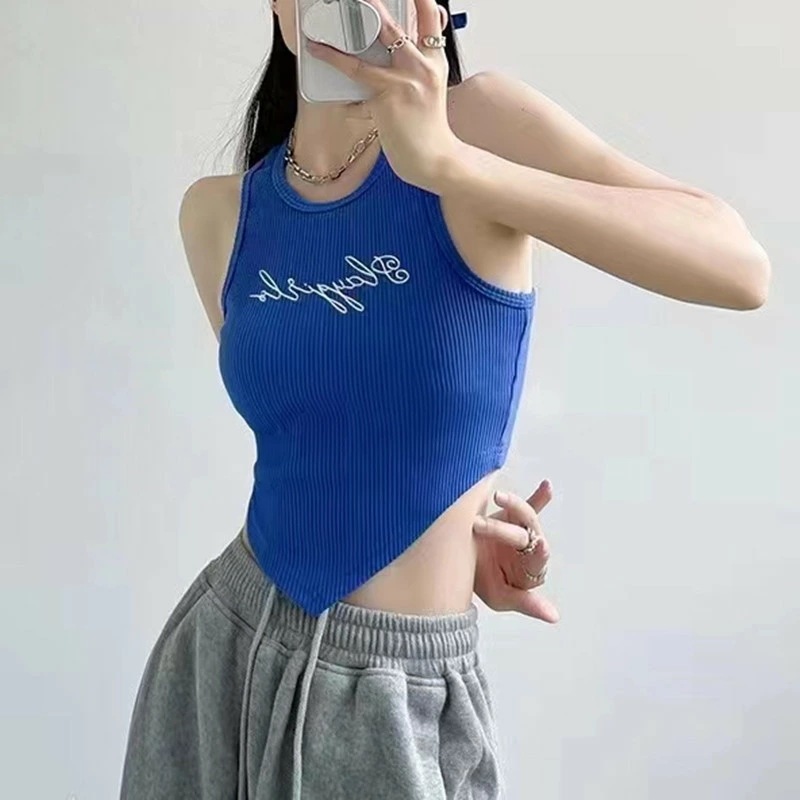 レディース 女性用 春夏 新作 ノースリーブ 二重層　不規則 インナー クラウドトップ タートルネック ハイネックtシャツ 無地 薄手 快適 タイト フィットネス アウター オシャレ　お出かけ