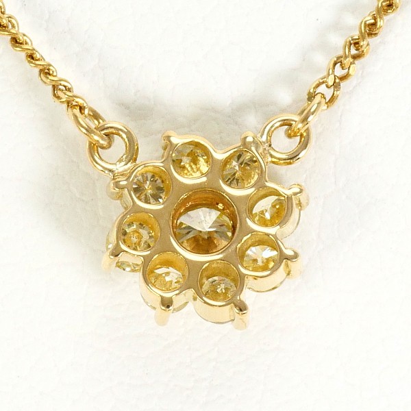 K18 18金 YG イエローゴールド ネックレス イエローダイヤ 0.32 ジュエリー 中古 K18 18金 YG イエローゴールド ネックレス イエローダイヤ 0.32 ジュエリー 中古