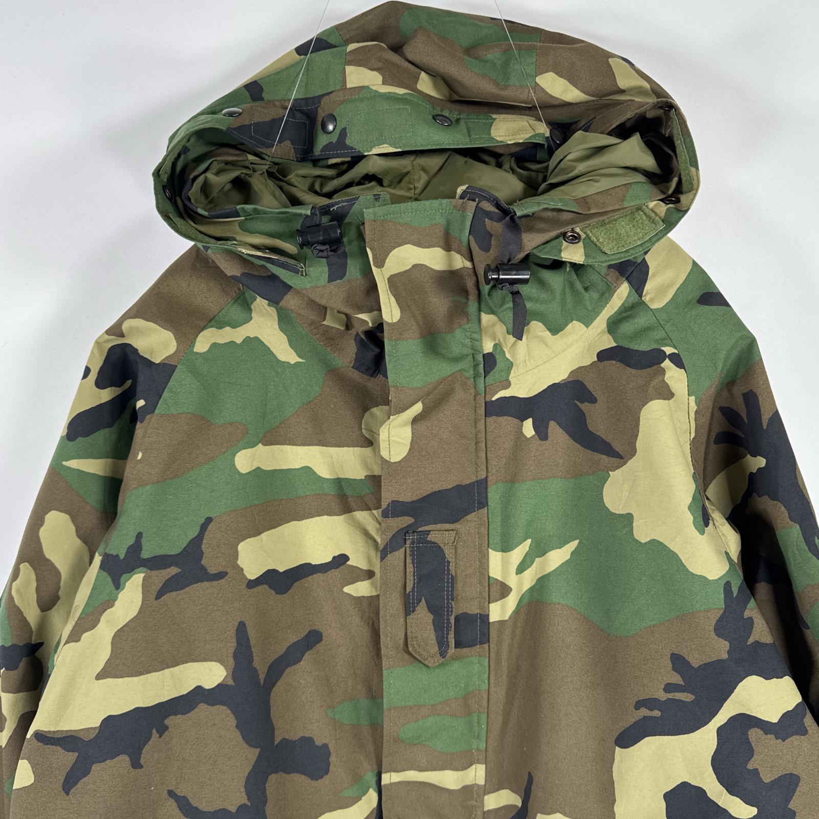 古着 90s/90年代 ヴィンテージ ミリタリージャケット ECWCS GORE-TEX ウッドランドカモ マウンテンパーカー 米軍 実物 large regular メンズ