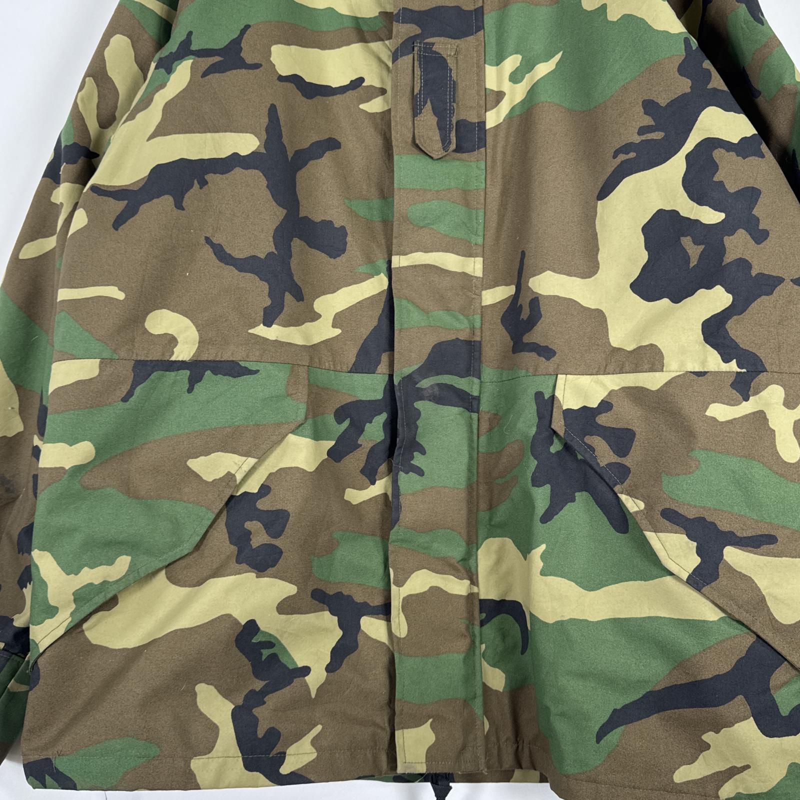 古着 90s/90年代 ヴィンテージ ミリタリージャケット ECWCS GORE-TEX ウッドランドカモ マウンテンパーカー 米軍 実物 large regular メンズ