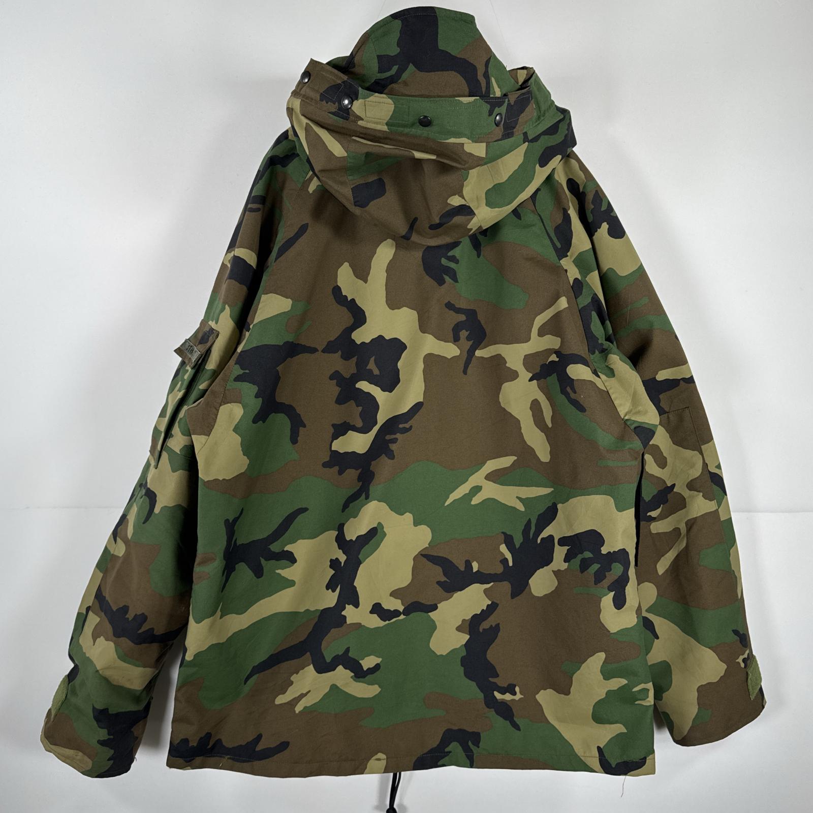 古着 90s/90年代 ヴィンテージ ミリタリージャケット ECWCS GORE-TEX ウッドランドカモ マウンテンパーカー 米軍 実物 large regular メンズ