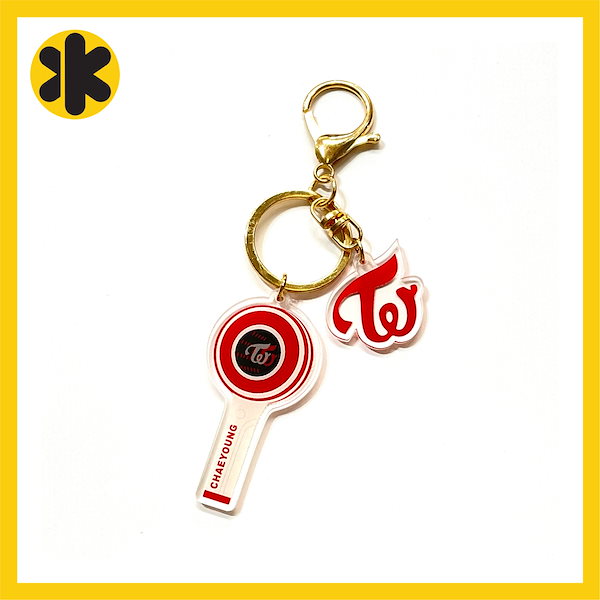 TWICE 缶バッチ　キーホルダー　韓国購入　ハングル文字表記 angieseoul_vb010-1