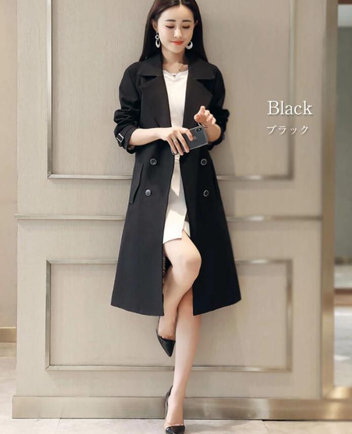 スプリングコート トレンチコート ジャケット ロングジャケット 膝丈 べルト付き レディース 春コート 秋 ロングコート Aライン オシャレ きれいめ 着痩せ 韓国風 通勤 OL チェスターコート 大 スプリングコート トレンチコート ジャケット ロングジャケット 膝丈 べルト付き レディース 春コート 秋 ロングコート Aライン オシャレ きれいめ 着痩せ 韓国風 通勤 OL チェスターコート 大