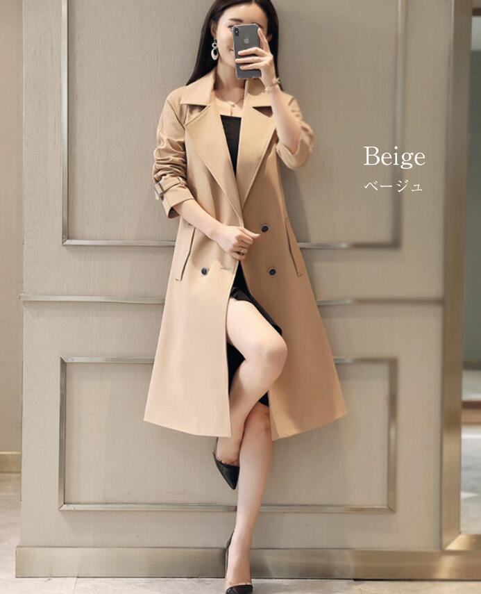 スプリングコート トレンチコート ジャケット ロングジャケット 膝丈 べルト付き レディース 春コート 秋 ロングコート Aライン オシャレ きれいめ 着痩せ 韓国風 通勤 OL チェスターコート 大 スプリングコート トレンチコート ジャケット ロングジャケット 膝丈 べルト付き レディース 春コート 秋 ロングコート Aライン オシャレ きれいめ 着痩せ 韓国風 通勤 OL チェスターコート 大