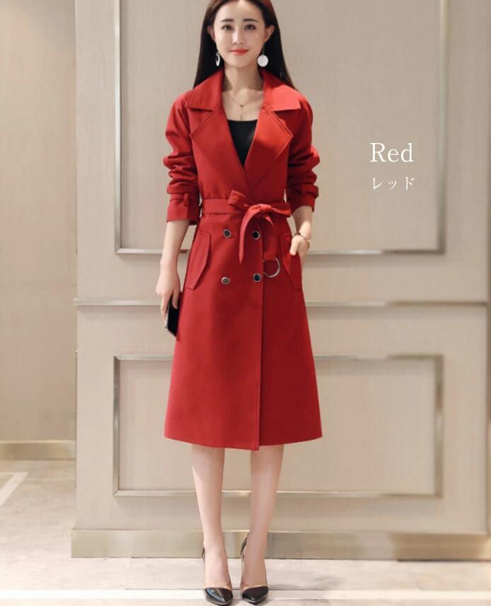 スプリングコート トレンチコート ジャケット ロングジャケット 膝丈 べルト付き レディース 春コート 秋 ロングコート Aライン オシャレ きれいめ 着痩せ 韓国風 通勤 OL チェスターコート 大 スプリングコート トレンチコート ジャケット ロングジャケット 膝丈 べルト付き レディース 春コート 秋 ロングコート Aライン オシャレ きれいめ 着痩せ 韓国風 通勤 OL チェスターコート 大