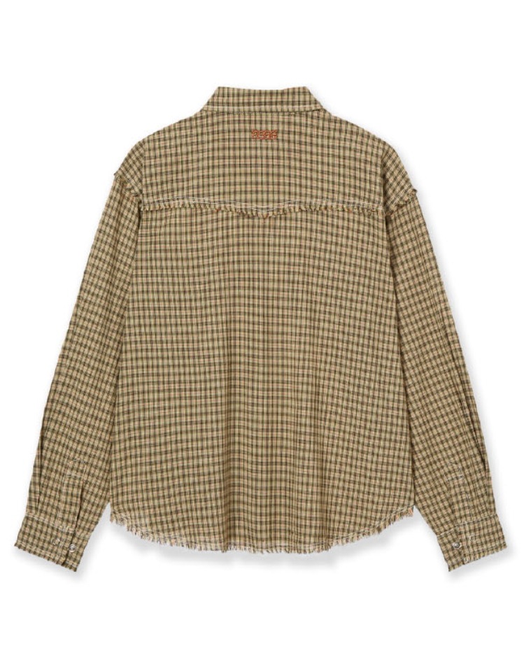 【aeae】 WESTERN CHECK SHIRTS : YELLOW GREEN 【aeae】 WESTERN CHECK SHIRTS : YELLOW GREEN