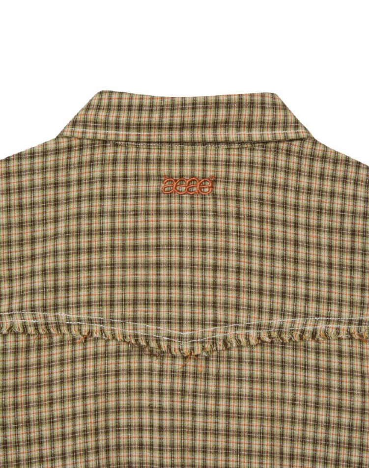 【aeae】 WESTERN CHECK SHIRTS : YELLOW GREEN 【aeae】 WESTERN CHECK SHIRTS : YELLOW GREEN