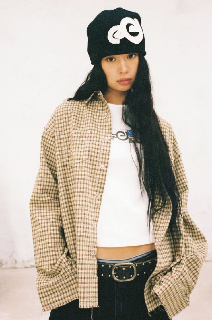 【aeae】 WESTERN CHECK SHIRTS : YELLOW GREEN 【aeae】 WESTERN CHECK SHIRTS : YELLOW GREEN