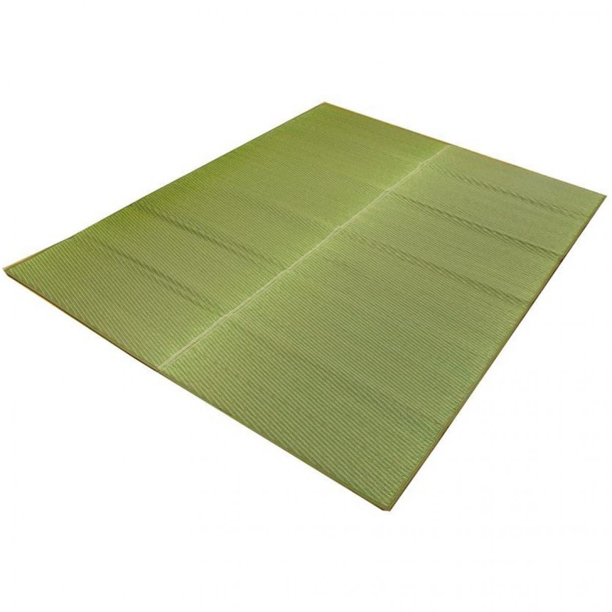 【I】【代引不可】い草ラグ カーペット 1.5畳 国産 Fソリッド グリーン 約191×250cm(裏:ウレタン) 8213280【北海道・沖縄・離島不可】