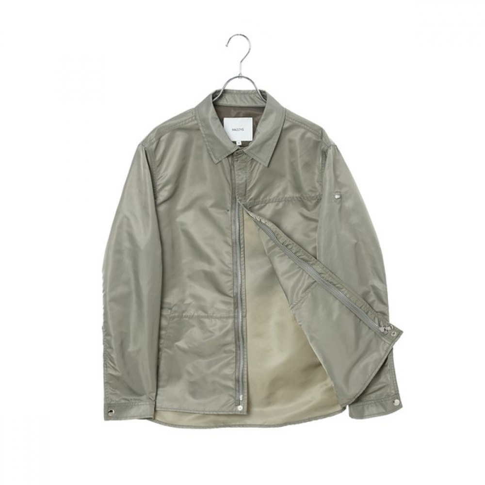 [ヘッジズ] 24SS カーキソリッドカラーロングスリーブジャンパー WHJU4A232K2