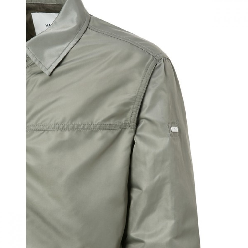 [ヘッジズ] 24SS カーキソリッドカラーロングスリーブジャンパー WHJU4A232K2