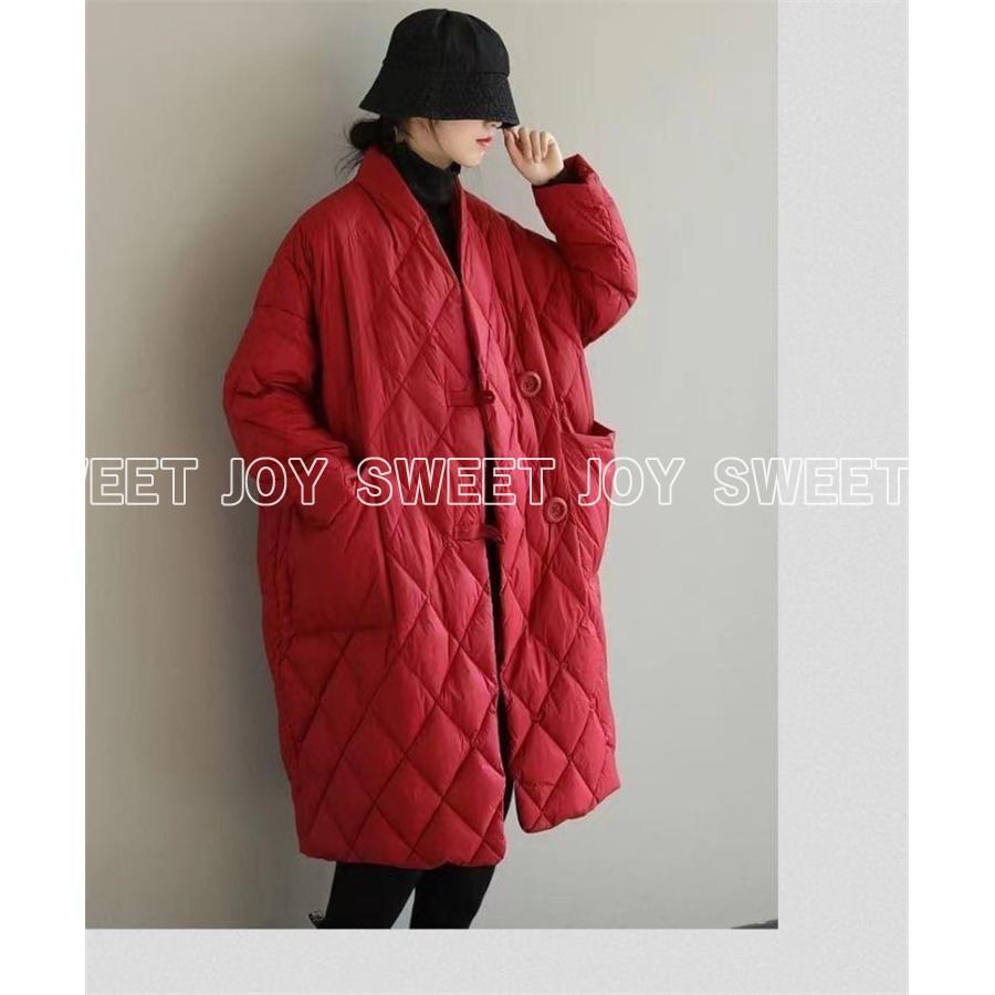 万能流行感 ダウンコート レディース 冬 アウター 秋 中綿コート キルティングジャケット ロングコート ダウンジャケット 厚手 暖かい コート 冬服 秋冬 軽量 オシャレ