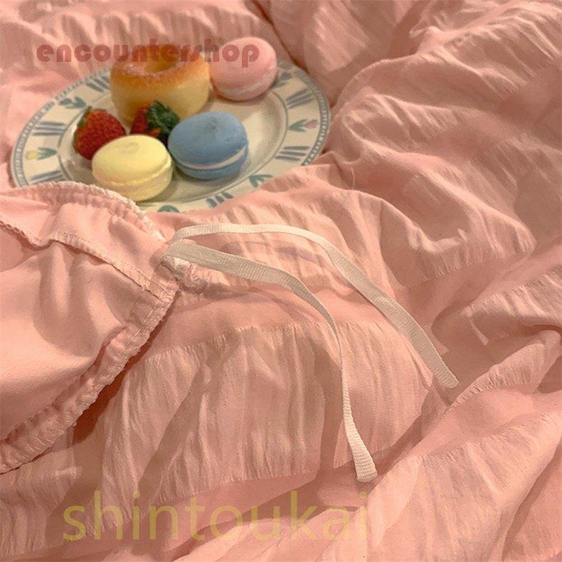 ベッドスカート 布団カバー3点セット シングル セミダブル 可愛い 掛け布団カバー 女性 フリル 無 ベッドスカート 布団カバー3点セット シングル セミダブル 可愛い 掛け布団カバー 女性 フリル 無