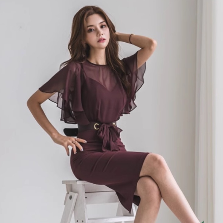 フェイクツーピース レディース スカート ワンピース ドレス タイトスカート 膝丈 半袖 ラウンドネック 襟なし ノーカラー タイト スリム 細身 レース リボン ベルト ウエストマーク フェイクツーピース レディース スカート ワンピース ドレス タイトスカート 膝丈 半袖 ラウンドネック 襟なし ノーカラー タイト スリム 細身 レース リボン ベルト ウエストマーク