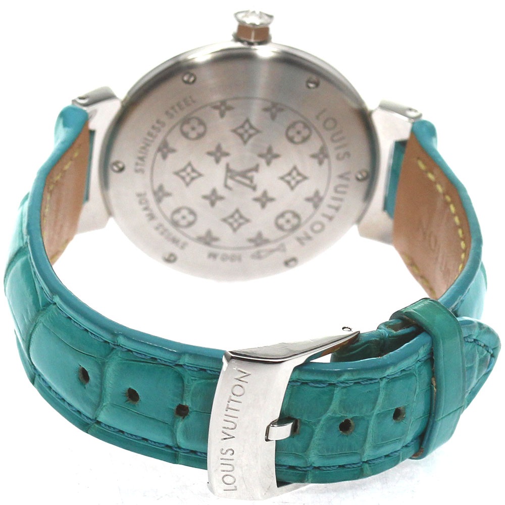 ルイヴィトン LOUIS VUITTON Q1313 タンブール デイト クォーツ