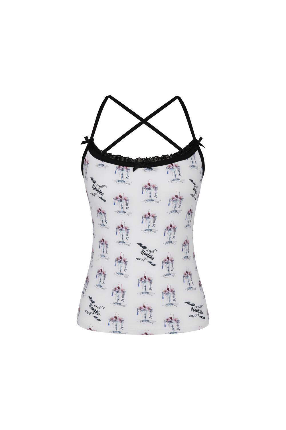 kashiko Jewel Cocktail Sleeveless トップス kashiko】Jewel Cocktail Sleeveless タンクトップ