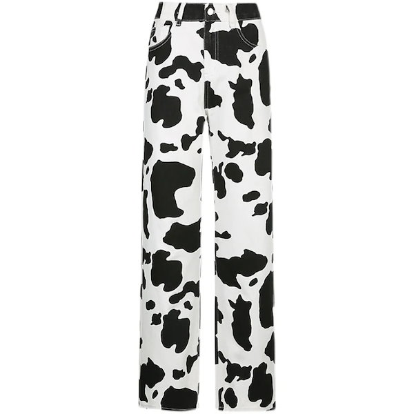 希少❗️ レア 80s 90s THIRD RAIL ホルスタイン柄 パンツ 牛柄 希少