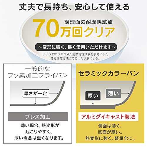 【時短・省エネ】 アイリスオーヤマ 取っ手のとれる フライパン 鍋 3点セット IH ガス火対応 26cm コンパクト収納 軽量 セラミックカラーパン ブルー CC-SE3N 【時短・省エネ】 アイリスオーヤマ 取っ手のとれる フライパン 鍋 3点セット IH ガス火対応 26cm コンパクト収納 軽量 セラミックカラーパン ブルー CC-SE3N