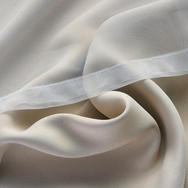 ユニベール レイヤードカーテン 100×110cm ベージュ メーカー直送