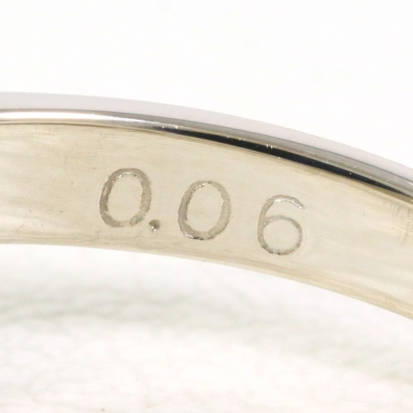 PT900 プラチナ リング 12号 パール(真珠) 約9mm ダイヤ 0.06 ジュエリー 中古 PT900 プラチナ リング 12号 パール(真珠) 約9mm ダイヤ 0.06 ジュエリー 中古