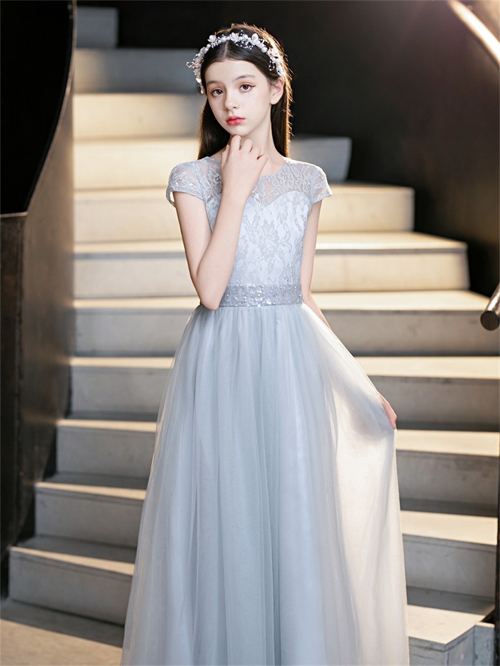 ピアノ発表会 ドレス 子供 女の子 発表会ドレス 子ども ワンピース レース シャンパン ホワイト グレー お祝い日 演奏会 音楽会 フォーマル 誕生日 撮影 パーティー ジュニア キッズ ロングドレ ピアノ発表会 ドレス 子供 女の子 発表会ドレス 子ども ワンピース レース シャンパン ホワイト グレー お祝い日 演奏会 音楽会 フォーマル 誕生日 撮影 パーティー ジュニア キッズ ロングドレ