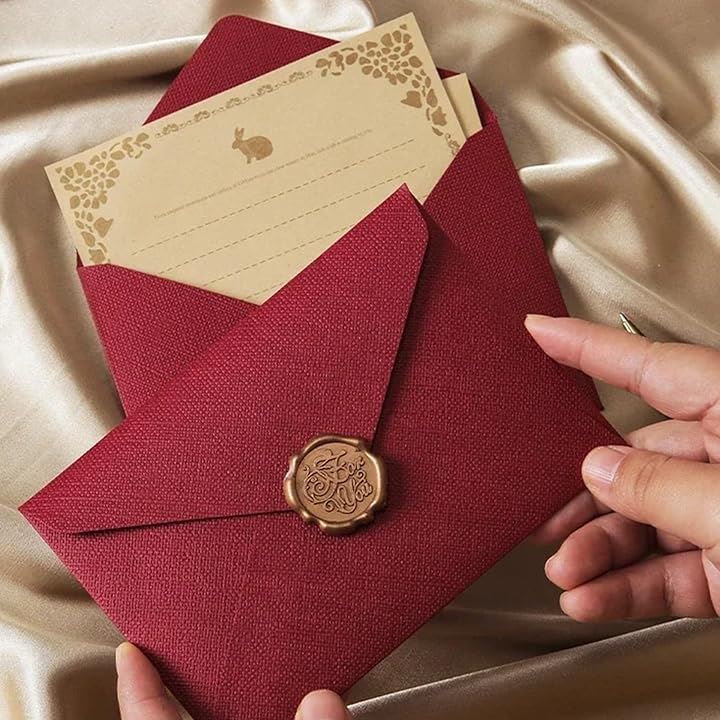 洋2封筒 おしゃれ 50枚 シーリングシール付 可愛い 状袋 リネン紙 亜麻 洋形2号 招待状 挨拶状封筒(ブラウン) 洋2封筒 おしゃれ 50枚 シーリングシール付 可愛い 状袋 リネン紙 亜麻 洋形2号 招待状 挨拶状封筒(ブラウン)