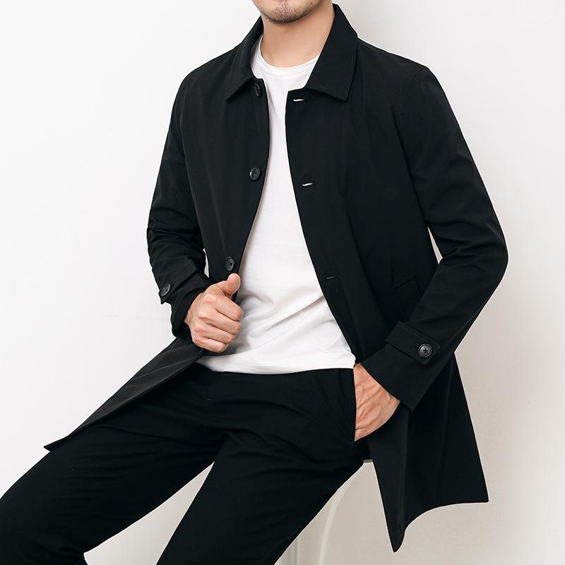コート メンズ 無地 カジュアル ロングコート ビジネスコート シンプル 春 春服 秋 2022 通勤 ビジネス ファッション
