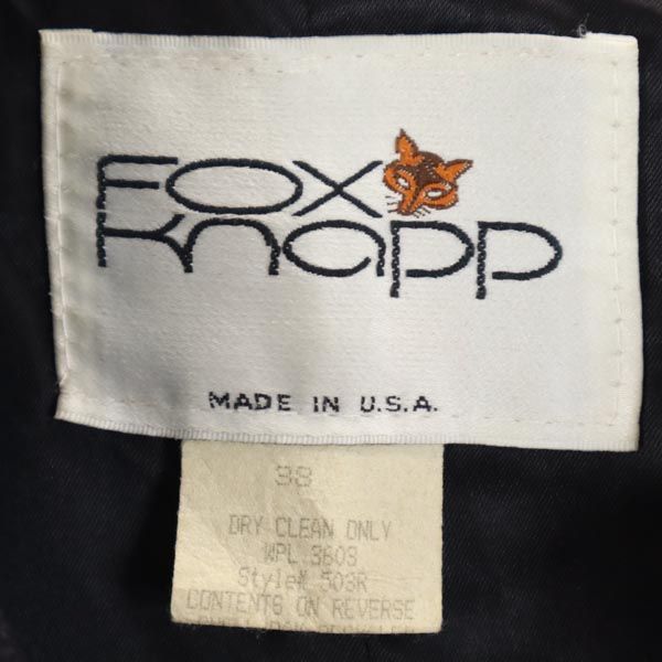 フォックスナップ USA製 ウールブレンド ピーコート 38 ネイビー系 FOXKNAPP メンズ