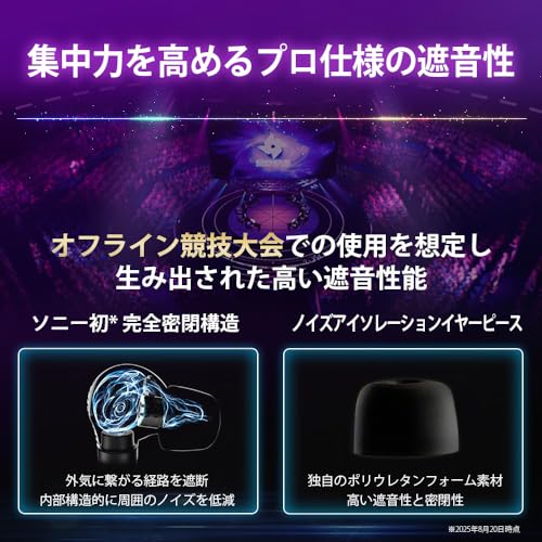 ゲーミングイヤホン INZONE E9 ホワイト : IER-G900 :Fnatic共同開発 密閉/ダイナミックインイヤー/有線 / 約1.8ｍ / FPSに特化したEQプリセット搭載/高い遮音性/_4