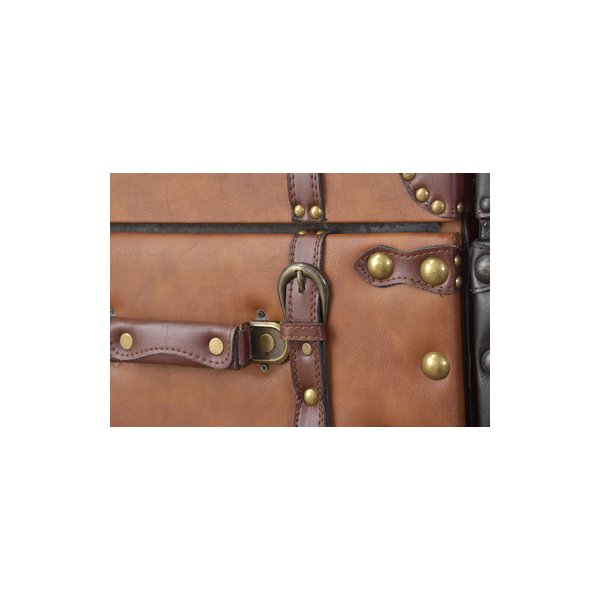 ヴィンテージなトランク風チェスト 4段 北欧 ナチュラル 収納家具 リビング