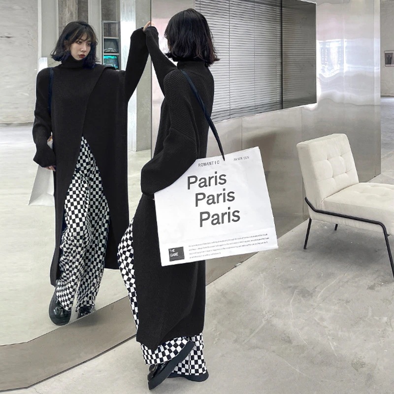 おしゃれ タートルネック ロング丈 ワンピース セーターラウンドネックニット タートルネック ベーシックニット おしゃれ タートルネック ロング丈 ワンピース セーターラウンドネックニット タートルネック ベーシックニット