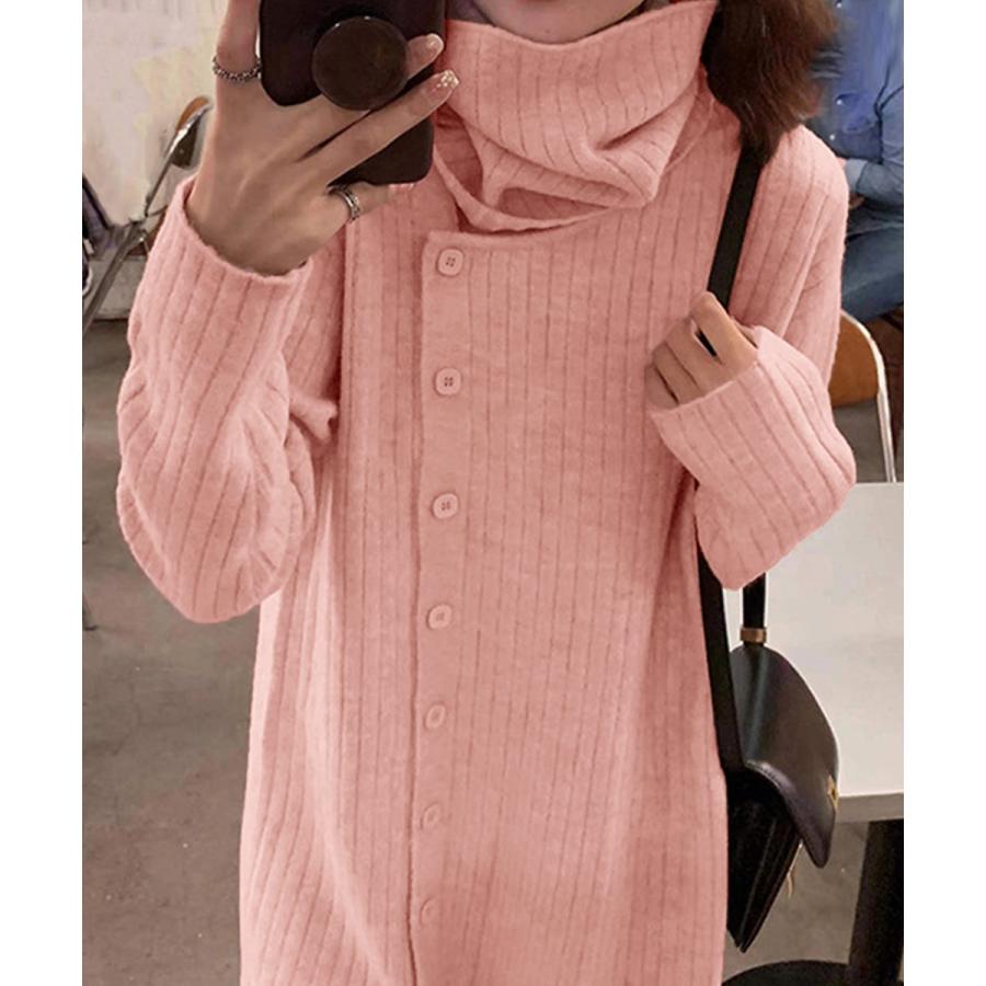 タートルネック ワンピース体型カバー韓国 タートルネック ワンピース体型カバー韓国