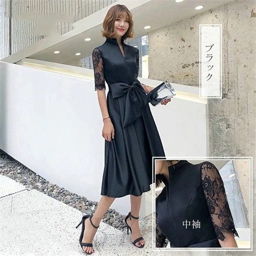 パーティードレス ワンピース ミモレ丈 結婚式 お呼ばれ 二次会 ゲスト 魅力 同窓会 フォーマル 謝恩会 上品 おしゃれ 着痩せ パーティードレス ワンピース ミモレ丈 結婚式 お呼ばれ 二次会 ゲスト 魅力 同窓会 フォーマル 謝恩会 上品 おしゃれ 着痩せ