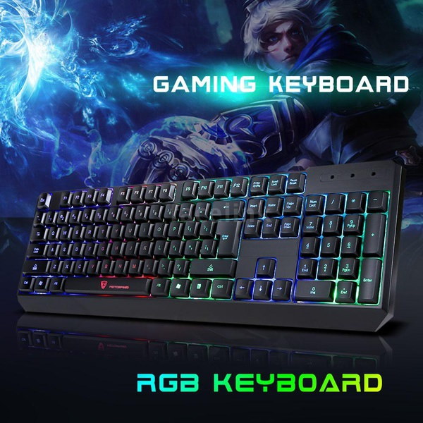 新しいプロフェッショナル104キーゲームエスポートキーボードUSB有線LEDカラフルなバックライトのバックライトを照らす 新しいプロフェッショナル104キーゲームエスポートキーボードUSB有線LEDカラフルなバックライトのバックライトを照らす