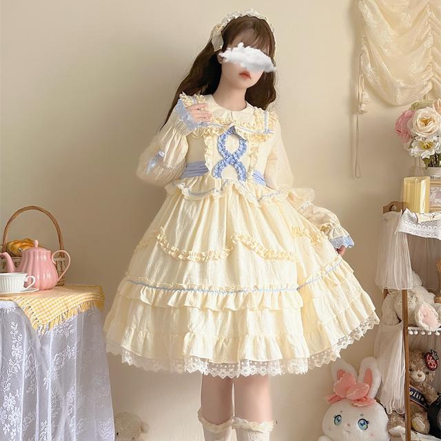 復活祭 文化祭 大人 仮装 洋装 可愛い OP長袖ワンピース茶会 ロリスーツパーティードレス 人気 復活祭 文化祭 大人 仮装 洋装 可愛い OP長袖ワンピース茶会 ロリスーツパーティードレス 人気