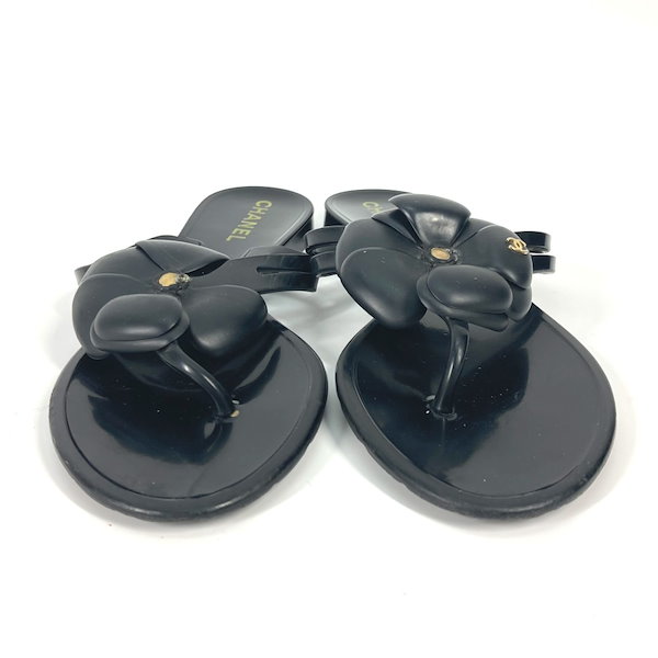 Qoo10] CHANEL サンダル カメリア 靴 シューズ ビーチ