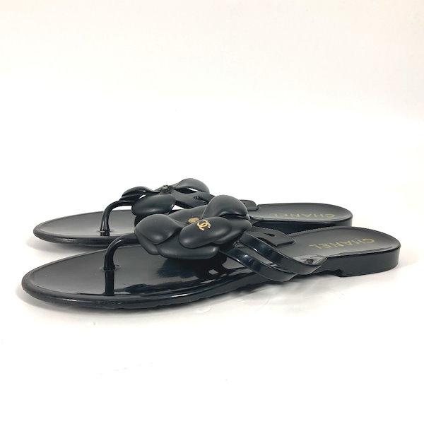 Qoo10] CHANEL サンダル カメリア 靴 シューズ ビーチ