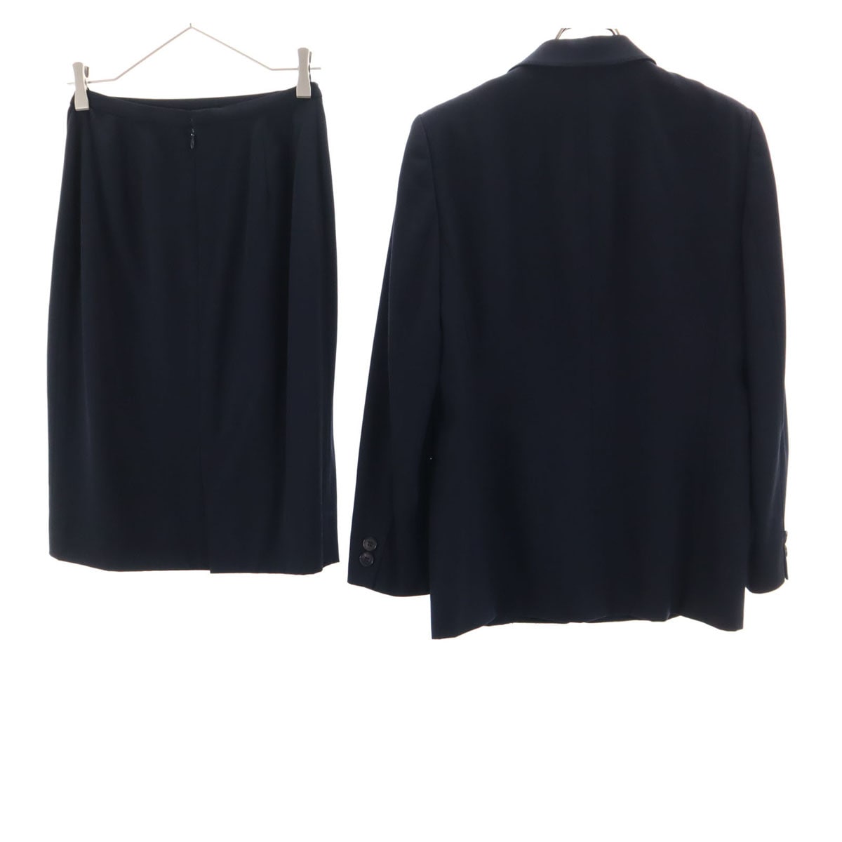 Burberrys バーバリーズ 90s オールド スカートスーツ 上下セットアップ 38/40 ネイビー系 三陽商会 レディース 古着 Burberrys バーバリーズ 90s オールド スカートスーツ 上下セットアップ 38/40 ネイビー系 三陽商会 レディース 古着